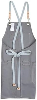 Canvas Cooking Apron with Pockets, Adjustable Fit for Home Kitchen