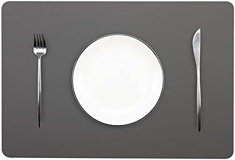 Wipeable Placemats Leather Table Mats Waterproof Heat-Resistant Easy