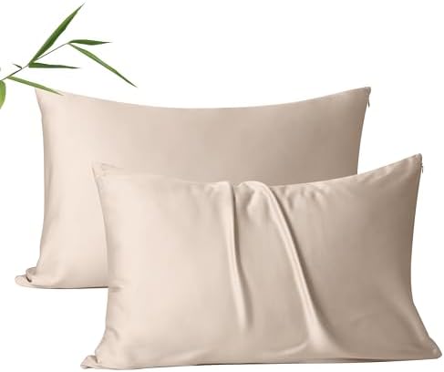 2 Pack Cooling Pillow Cases,Viscose Derived from Bamboo Pillow