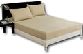 DaDa Bedding Luxury Soft Cotton Fitted Sheet w/Pillow Cases - Neutral