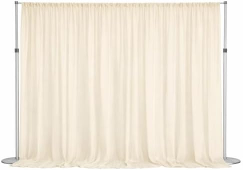 AK TRADING CO. 120" Wide (10Ft Wide) IFR Sheer Voile Drape Panels for