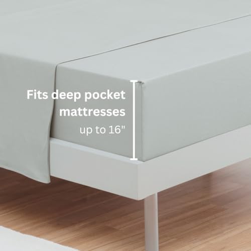 100% Cotton Bed Sheet Set with Deep Pocket - T-Shirt Fabric Jersey