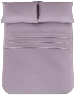King Percale Bed Sheets, 200 Thread Count Cotton Polyester Blend Sheet