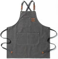 Apron Canvas Kitchen Aprons For Woman Men Chef Work For Restaurant Bar