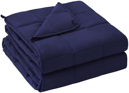 yescool Weighted Blanket for Adults 25lbs Queen Size, 60" x 80", Blue
