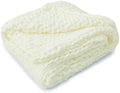Cheer Collection Chunky Cable Knit Throw Blanket for Couch, Sofa