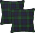 The Black Watch Tartan Plaid Throw Pillow Covers 22"x22" Pack of 2