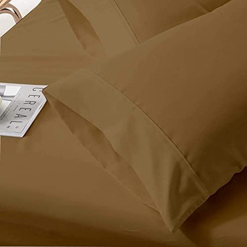 4-Piece Brushed Microfiber 1800 Thread Count Bedding Sheet Set- Queen