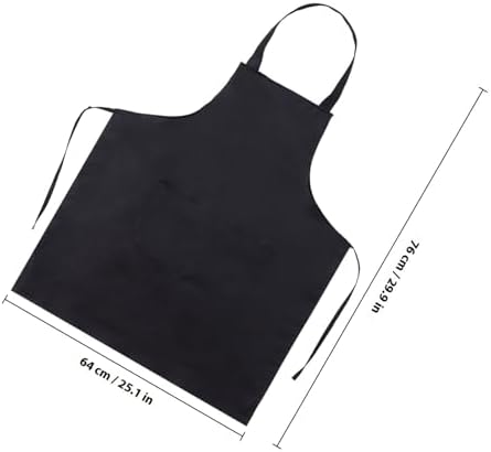 PRETYZOOM 12pcs Unisex Kitchen Aprons with Front Pocket and Long Ties