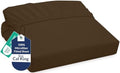 Microfiber Cal King Fitted Sheet, Fits Up to 16" Deep Pocket