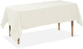 Lann's Linens 10 Pack 60 x 102 Inch Rectangular Tablecloth, Washable