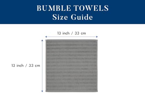 Bumble Premium Dish Cloths 13"x13" (6 Pack) | 100% Natural Ring Spun