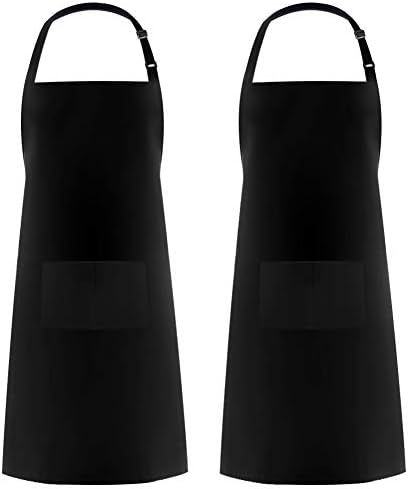 Syntus Apron for Men Women, Adjustable Cooking Kitchen Apron with 2