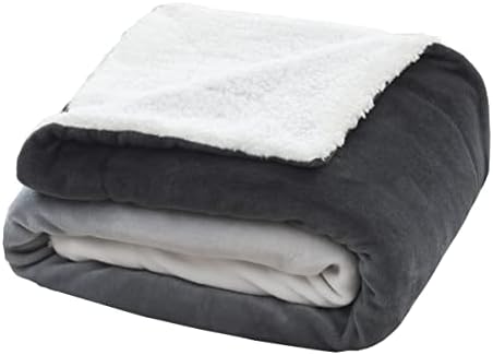 Elegant Comfort Throw Blanket, Reversible Sherpa Flannel, Ultra-Soft