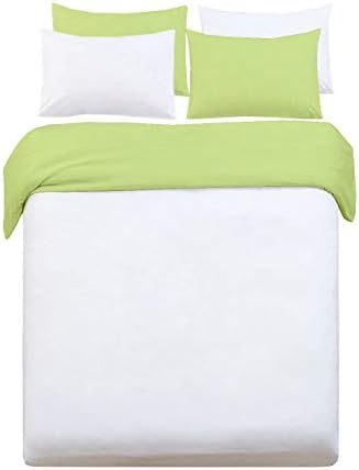 Duvet Cover 100% Cotton 400 TC Reversible Duvet Cover Set, Zipper