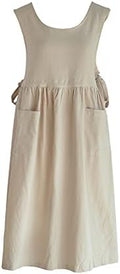 Plus Size Apron Adjustable Waistline Bib Apron,Soft Cotton Blend Apron