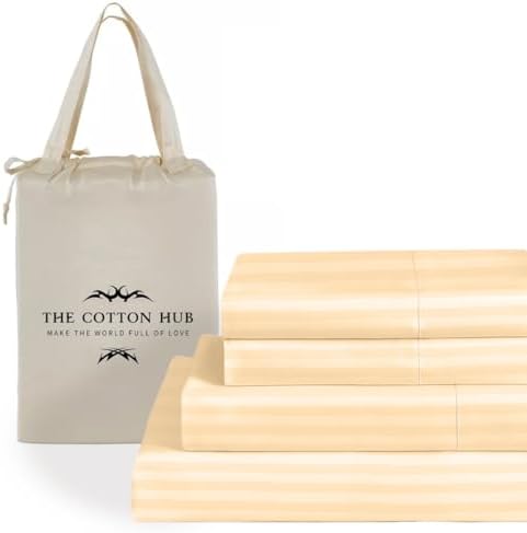 Twin Size 4-Piece Sheet Set 1000 Thread Count Percale 100% Pure Cotton