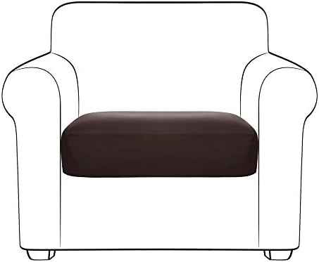 Yates Home PU Leather Chair Slipcover, Chocolate