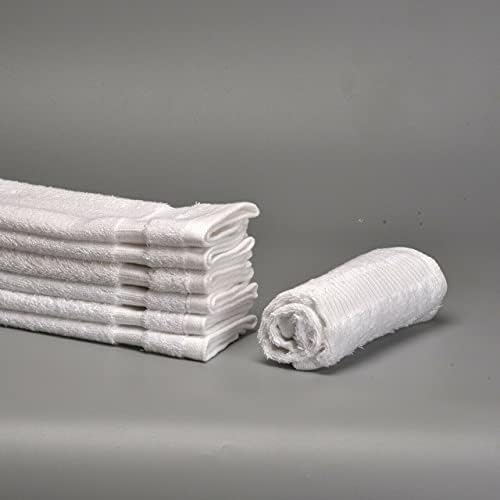 60 Pcs Machine Washable Face Towels Wholesale 13x13 Combed Cotton
