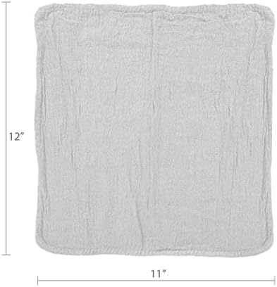 Detailer's Preference Absorbent Cotton Shop Towels, Reusable Cleaning
