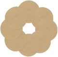Round Placemats Set of 8 Beige Place Mats Washable Woven Placemat