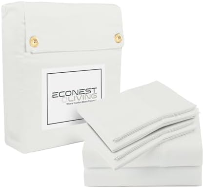 100% Egyptian Cotton Split King Sheet Set - 1000 Thread Count 7PC
