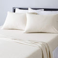 Amazon Basics 4 Piece Breathable 100% Cotton Jersey Knit Sheet Set