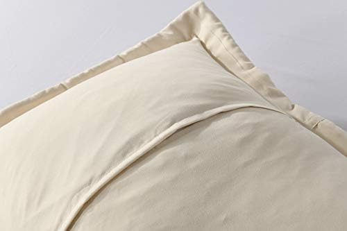 MarCielo 2-Piece Embroidered Pillow Shams, Decorative Microfiber