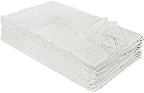 Nouvelle Legende Ribbed Cotton Bar Mop Towels, Absorbent, Durable
