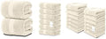 White Classic 2 Ivory Bath Sheet Towels 35 x 70, 6 Hand Towels 16 x 30