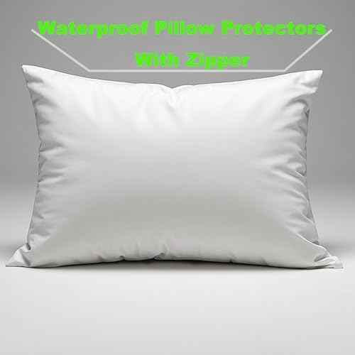 Waterproof Pillow Protectors, Standard Size, 4 Pack