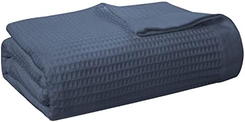Pointehaven Long Staple Soft 100% Cotton Waffle Weave Blanket – 300