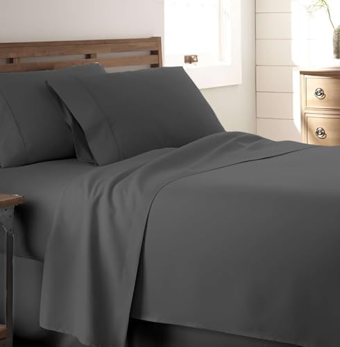 King Size Bed Sheet Set, 6 Piece with 16 Inch Deep Pocket King Sheets