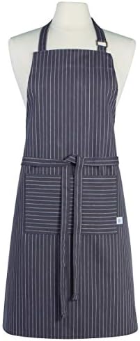 Now Designs Pinstripe Chef's Apron, Pinstripe Granite Gray