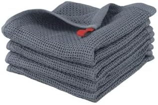 Cotton Tea Towels Super Absorbent Waffle Weave Kitchen Cleaning Cloths