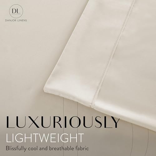 Danjor Linens Bed Sheet Set King Size for Hot Sleepers, Hotel Premium