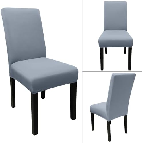 JQinHome Dining Room Chair Covers Set of 8, High Stretch Chair