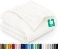 Utopia Bedding Ultra Soft Fleece Bed Blanket King Size Ivory