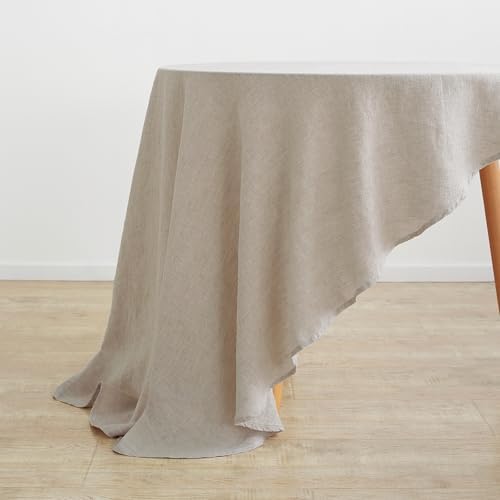 Linen World Linen Tablecloth,100% French Linen Round Tablecloth 70"