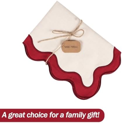 Placemats Set of 4, 13 x 19 Inch Cotton Table Placemats Washable Heat