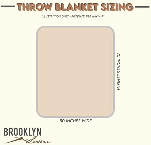 Brooklyn Loom Super Soft Braided Ivory 50x70 Throw