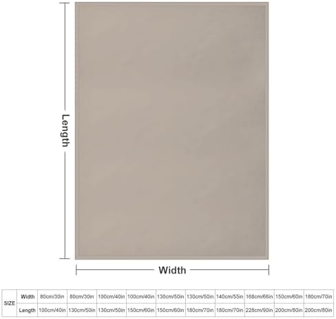 Soft Plush Throw Blankets, Taupe Brown Tan Solid Trend Color Blankets
