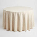 Chenille Ivory Crushed Velvet Wedding Tablecloth, Premium Polyester