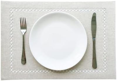 Placemats Set of 4, Set of 6 for Dining Table, Placemats with Hollow