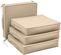 Patio Chair Cushions 17 x 16 x 3 Inch Waterproof Outdoor Seat Cushions