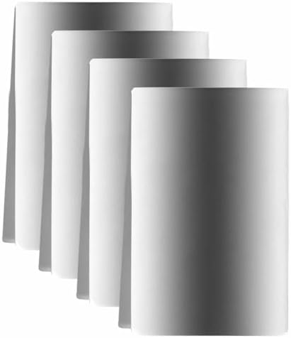 Dark Grey White Kitchen Towels Set of 4, Absorbent Microfiber Soft