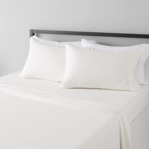Ivory Full (54"X75") Microfiber 4-Piece Sheet Set 17 Inch Deep Pocket