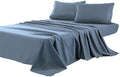 Kingnex Oversized King Flat Sheet 132x110 Top Sheet Only Blue
