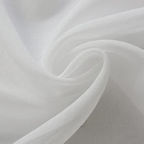 GYROHOME Set of 1 Panel, Semi Sheer Solid Voile Curtain for Living