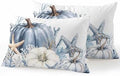 Outdoor Pillows with Inserts Set of 2 12x20, Coastal Fall Waterproof